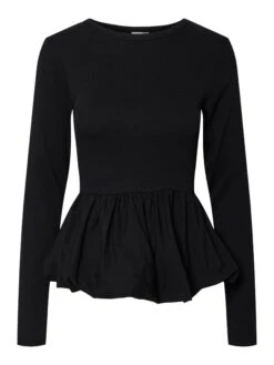 YASMIRA TOP MET LANGE MOUWEN -YAS Kleding Winkel 26037413 Black 001