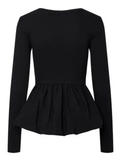 YASMIRA TOP MET LANGE MOUWEN -YAS Kleding Winkel 26037413 Black 002