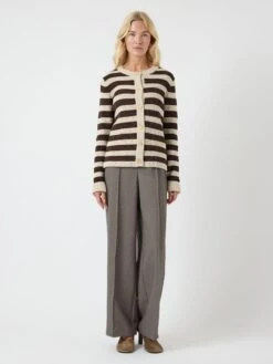 YASSIRONI GEBREID VEST 11 YASSIRONI GEBREID VEST -YAS Kleding Winkel 26037607 ChocolateBrown 005