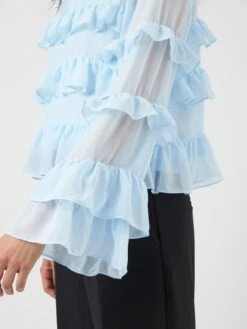 YASZERA TOP MET LANGE MOUWEN -YAS Kleding Winkel 26037664 IceWater 006