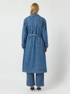 YASKALERA TRENCHCOAT -YAS Kleding Winkel 26037726 LightBlueDenim 004