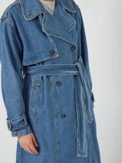 YASKALERA TRENCHCOAT -YAS Kleding Winkel 26037726 LightBlueDenim 007