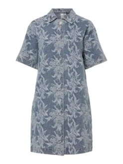 YASFLAMERA KORTE JURK -YAS Kleding Winkel 26037732 LightBlueDenim 001