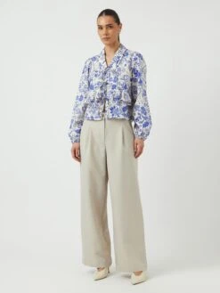 YASPAYLA TOP MET LANGE MOUWEN -YAS Kleding Winkel 26037738 WhitecapGray 1193904 005