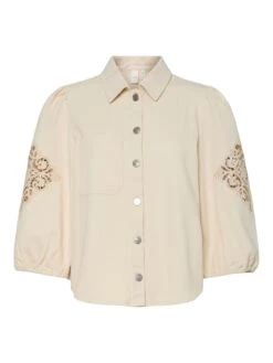 YASKILMO OVERHEMD -YAS Kleding Winkel 26037762 Sandshell 001