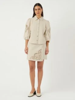 YASKILMO OVERHEMD -YAS Kleding Winkel 26037762 Sandshell 005