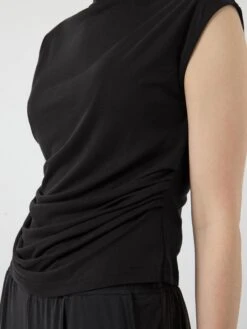 YASLYSA MOUWLOZE TOP -YAS Kleding Winkel 26037818 Black 006