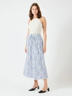 YASCINNI MIDDELLANGE ROK -YAS Kleding Winkel 26037868 StarWhite 1192466 005