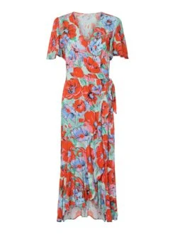 YASSIRIMA MAXI-JURK -YAS Kleding Winkel 26037870 CherryTomato 1192497 001