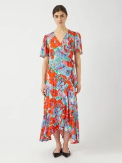 YASSIRIMA MAXI-JURK -YAS Kleding Winkel 26037870 CherryTomato 1192497 005