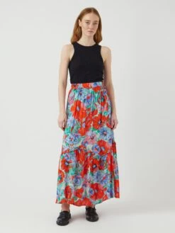 YASSIRIMA MIDDELLANGE ROK 11 YASSIRIMA MIDDELLANGE ROK -YAS Kleding Winkel 26037872 CherryTomato 1192504 005