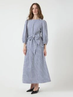 YASYLVI 3/4 MAXI-JURK -YAS Kleding Winkel 26037986 DazzlingBlue 1196745 005