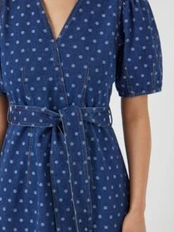 YASPRIKKA DENIM JURK -YAS Kleding Winkel 26038020 MediumBlueDenim 1201427 006