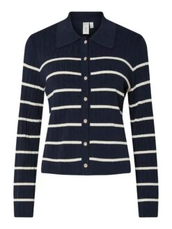 YASLIMANA GEBREID VEST -YAS Kleding Winkel 26038045 NavyBlazer 1197459 001