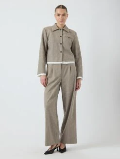 YASPINLY BROEK -YAS Kleding Winkel 26038104 MediumGreyMelange 005