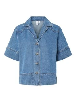 YASCECI 2/4 SPIJKERBLOUSE -YAS Kleding Winkel 26038113 MediumBlueDenim 001