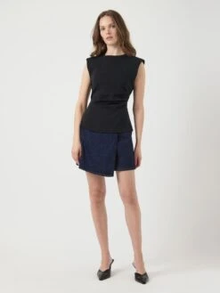 YASPINA MOUWLOZE TOP -YAS Kleding Winkel 26038146 Black 005