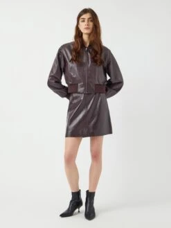 YASKALA LEER MINIROK -YAS Kleding Winkel 26038314 PortRoyale 005