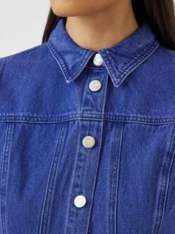 YASVIOLETTA 7/8 DENIM JURK -YAS Kleding Winkel 26038318 SkipperBlue 006