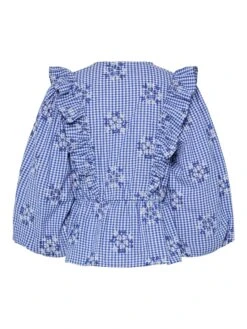 YASGINGA TOP MET 3/4-MOUWEN -YAS Kleding Winkel 26038336 DazzlingBlue 1208483 002