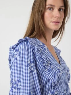 YASGINGA TOP MET 3/4-MOUWEN -YAS Kleding Winkel 26038336 DazzlingBlue 1208483 006