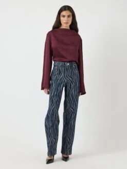 YASLORA MW STRAIGHT FIT JEANS -YAS Kleding Winkel 26038342 DarkBlueDenim 1208581 005