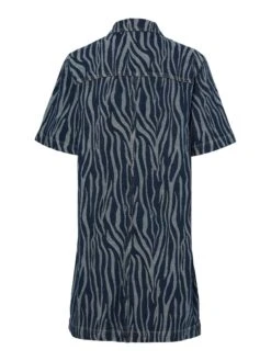 YASLORA 2/4 MINI DENIM JURK -YAS Kleding Winkel 26038344 DarkBlueDenim 1208583 002