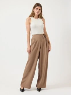 YASARI HW BROEK -YAS Kleding Winkel 26038393 SepiaTint 005