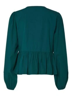 YASEBBA TOP MET LANGE MOUWEN -YAS Kleding Winkel 26038410 PonderosaPine 002