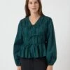 YASEBBA TOP MET LANGE MOUWEN -YAS Kleding Winkel 26038410 PonderosaPine 003