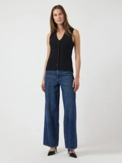 YASSERA GEBREIDE TOP -YAS Kleding Winkel 26038412 Black 005