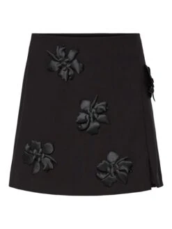 YASFLISRA HMW BLOEM MINIROK -YAS Kleding Winkel 26038533 Black 1215507 001