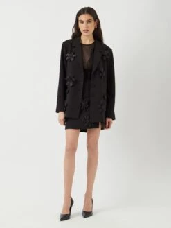 YASFLISRA HMW BLOEM MINIROK -YAS Kleding Winkel 26038533 Black 1215507 005