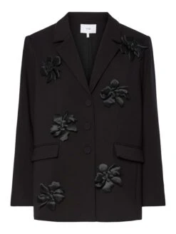 YASFLISRA LS BLOEM BLAZER -YAS Kleding Winkel 26038534 Black 1215514 001