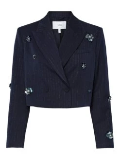 YASMIDNIGHT SHORT BLAZER -YAS Kleding Winkel 26038543 NavyBlazer 001