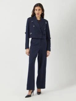 YASMIDNIGHT MW BROEK -YAS Kleding Winkel 26038544 NavyBlazer 005