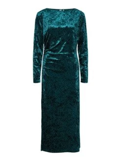 YASTILLIA FLUWEEL MAXI-JURK -YAS Kleding Winkel 26038578 PonderosaPine 1216007 001