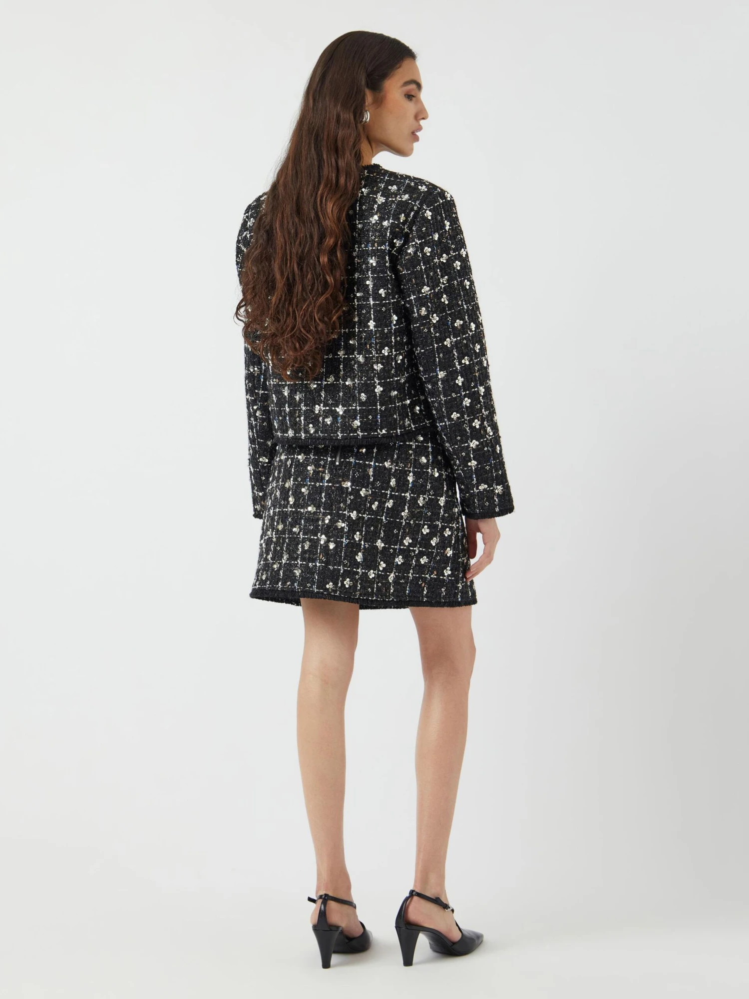 YASVALENDA TWEED MINIROK 4 YASVALENDA TWEED MINIROK - Afbeelding 2