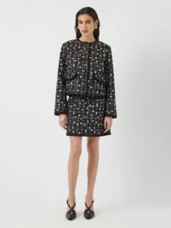 YASVALENDA TWEED MINIROK 11 YASVALENDA TWEED MINIROK -YAS Kleding Winkel 26038584 Black 005