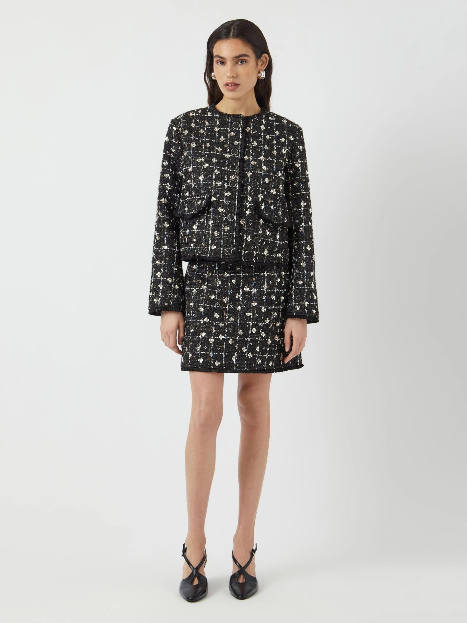 YASVALENDA TWEED MINIROK 6 YASVALENDA TWEED MINIROK - Afbeelding 4