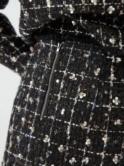 YASVALENDA TWEED MINIROK 10 YASVALENDA TWEED MINIROK -YAS Kleding Winkel 26038584 Black 006