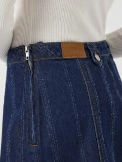 YASCYRA MW DENIM MINIROK -YAS Kleding Winkel 26038602 DarkBlueDenim 006