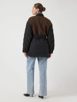 YASMEDISO GEWATTEERDE JAS -YAS Kleding Winkel 26038615 Black 1216649 004