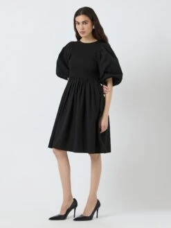 YASMIRI 2/4 MIDI-JURK -YAS Kleding Winkel 26038624 Black 005