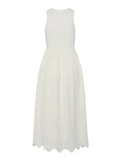 YASMIRI BORDURING MAXI-JURK 13 YASMIRI BORDURING MAXI-JURK -YAS Kleding Winkel 26038684 StarWhite 002