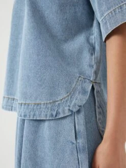 YASCOTMA SPIJKERBLOUSE -YAS Kleding Winkel 26038796 LightBlueDenim 007