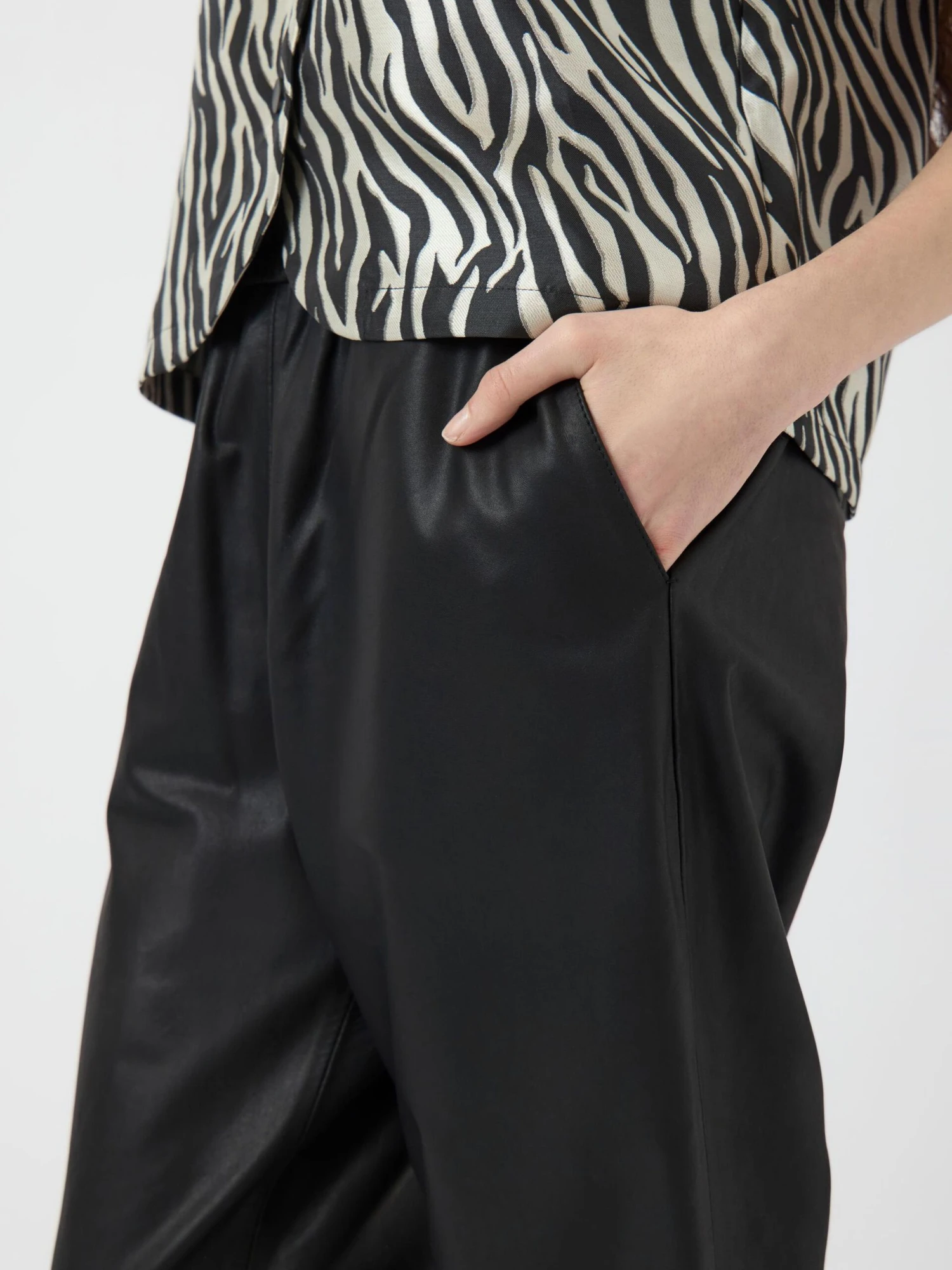 YASSOPHIE LEREN BROEK 5 YASSOPHIE LEREN BROEK - Afbeelding 3