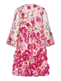 YASFLOWERING MIDI JURK -YAS Kleding Winkel 26039101 FuchsiaPurple 1230322 002