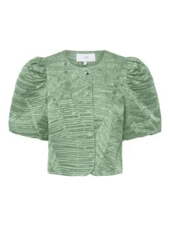 YASVIBE TOP MET KORTE MOUWEN -YAS Kleding Winkel 26039199 SmokeGreen 001