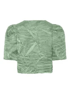 YASVIBE TOP MET KORTE MOUWEN -YAS Kleding Winkel 26039199 SmokeGreen 002